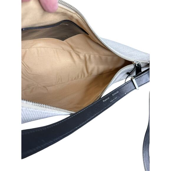 Proenza Schouler NWT Slide Canvas Shoulder Bag in Ivory & Black - Picture 13 of 15